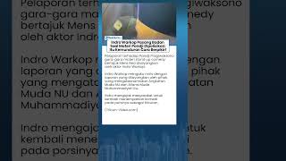 Reaksi Menohok Indro Warkop Soal Materi Pandji Dipolisikan: Indonesia Harus Banyak Belajar Lagi