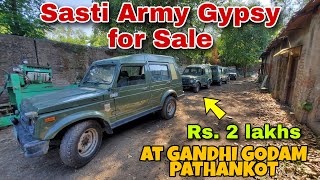 Sasti Army Gypsy for sale at Gandhi Godaam Pathankot 🔥 Last few Gypsy's Left