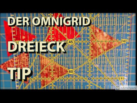 Patchwork - Cut triangles with the Omnigrid Universal Ruler