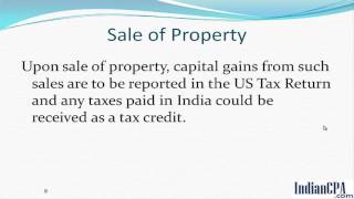 Indian CPA - Reporting Indian Property on US Tax Return