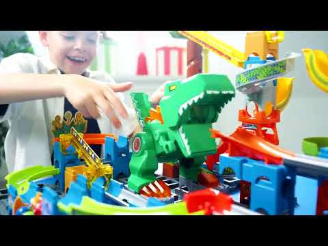 VTech Marble Rush 80-571604 - Набор Dino Adventures XL400 E (Витрина) Интерактивная дорожка с увлекательными - фото 1 - id-p2660362680
