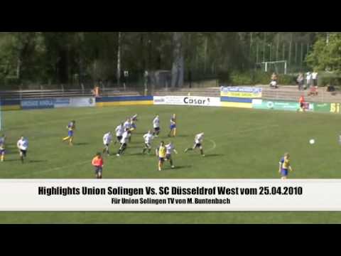 Highligts Union Solingen vs. SC Düsseldorf West vom 25.04.2010