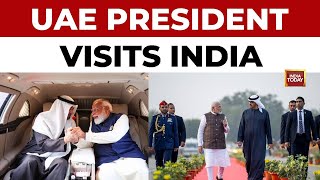 Download lagu UAE President Sheikh Mohammed Bin Zayed Al Nahyan Visits India | PM Modi Receives Him at Airport mp3