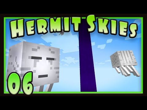 Hermit Skies Ep6:  Achieving Flight In Strange Ways   ( Minecraft Project Ozone Lite)
