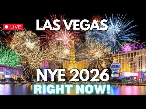 LAS VEGAS New Year’s Eve 2026 LIVE Countdown & Fireworks 🎉