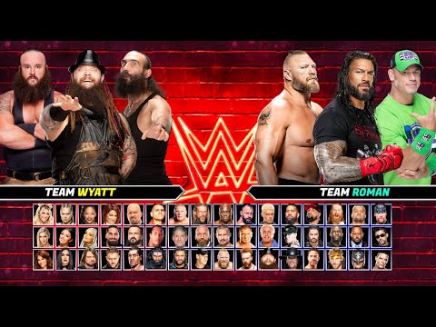 Wyatt Family Vs Roman Reigns John Cena & Brock Lesnar WWE 2K22