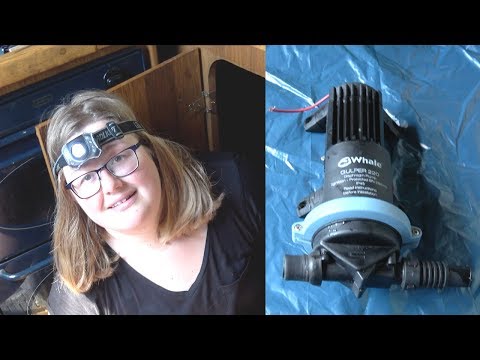 How to fix a whale gulper (shower waste pump) on a narrowboat