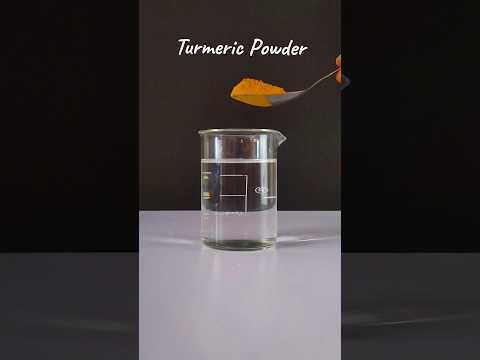 Color Changing Water Experiment: Turmeric Meets Detergent #shorts