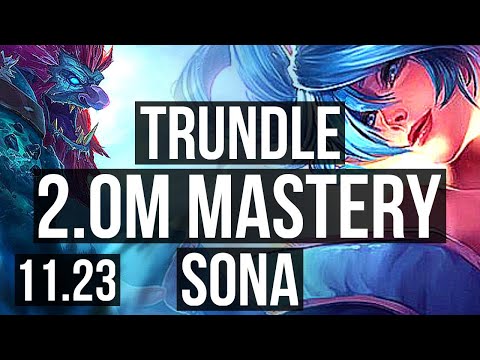 TRUNDLE & Ez vs SONA & Jinx (SUP) | 2.0M mastery, 400+ games, 4/3/12 | NA Diamond | 11.23