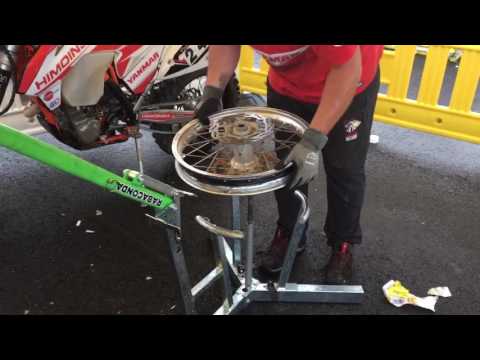 Changing a Tyre with the Rabaconda -Hellas Rally 2017