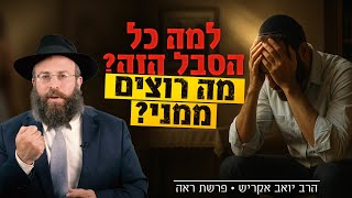 למה הקב"ה נותן לנו קשיים? התשובה תפתיע אתכם | פרשת ראה (הרב יואב אקריש) - התמונה מוצגת ישירות מתוך אתר האינטרנט יוטיוב. זכויות היוצרים בתמונה שייכות ליוצרה. קישור קרדיט למקור התוכן נמצא בתוך דף הסרטון