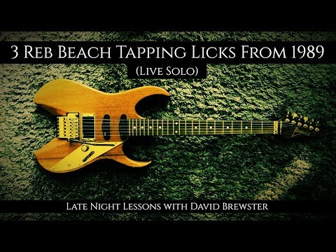 3 Reb Beach Tapping Licks From 1989