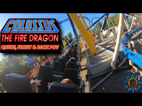 Colossus The Fire Dragon Lagoon |Queue, Front & Back POV|
