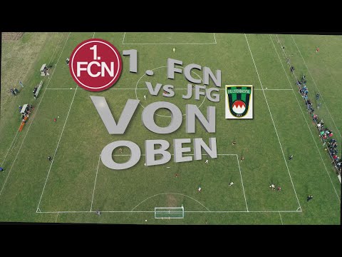 Drohne beim Club I 1. FCN von oben I U13 Testspiel JFG Leitenbachtal vs 1. FC Nürnberg