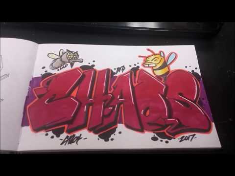 Art By Chaos Graffiti Blackbook CHAOS with new markers
