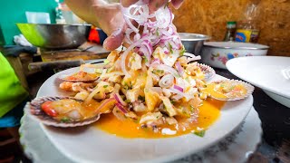 Epic Seafood in Peru - EXTREME COOKING SKILLS in Chorrillos Fishing Village in Lima!