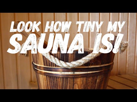 Tiny Finnish sauna at our apartment