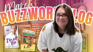 march buzzword vlog . books + blind boxes + hockey!