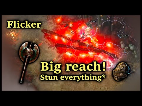 STUN Flicker Strike - viable glass cannon! Path of Exile (3.20 Sanctum)