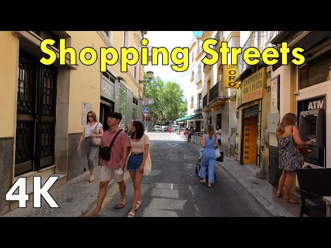 Seville City Center Shopping Streets - 4K Virtual Walking Tour 2022, Spain 🇪🇸