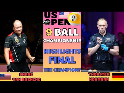 FINAL | SHANE VAN BOENING -  THORSTEN HOHMANN | USBTC 9 BALL CHAMPIONSHIP | BILLIARDS HIGHLIGHTS