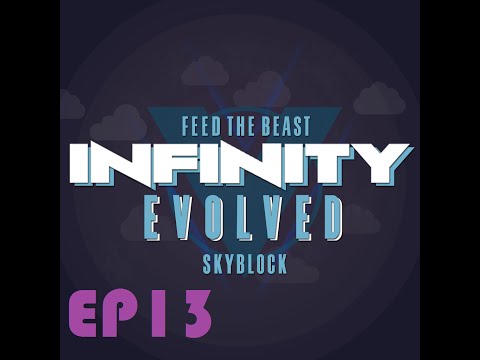 FTB Infinity Evolved Skyblock EP13 Harvester, Tree Farm, unlimited obsidian