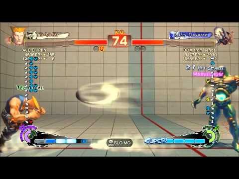 Super Street Fighter 4: Arcade Edition 2012  ACE E I RI N (Guile) vs DOM (Seth) - Ranked Match