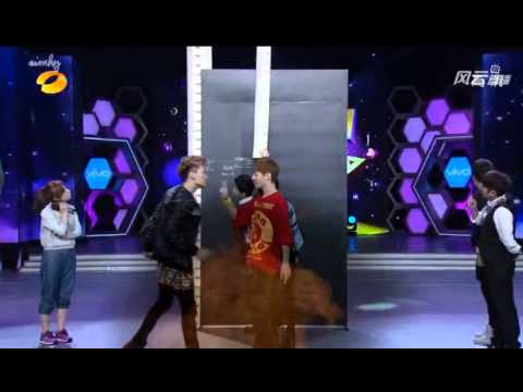 130406 Super Junior M High Jump Game快乐大本营 Happy Camp Kyuhyun Eunhyuk Henry Zhou Mi