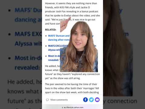 MAFS' Evelyn breaks silence on Duncan rumours after viral dancing video | #shorts #yahooaustralia