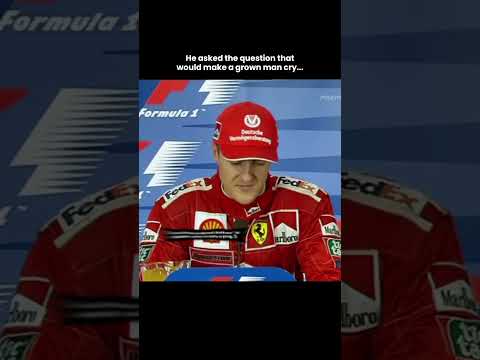 Michael Schumacher gets emotional after beating Ayrton Senna's record in F1