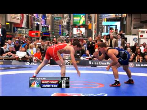2012 Beat the Streets - 60KG - Logan Stieber (USA) vs Akhmed Chakaev (RUS)