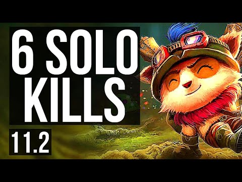 TEEMO vs JAYCE (TOP) | Rank 1 Teemo, 6 solo kills, 300+ games | NA Grandmaster | v11.2