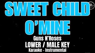 Download lagu SWEET CHILD O' MINE | (Guns N' Roses) LOWER MALE KEY • KARAOKE | INSTRUMENTAL mp3