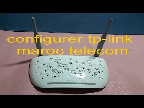 configuration routeur tp link TD W8961N maroc telecom