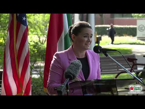 Novák Katalin beszéde a clevelandi Kossuth szobornál