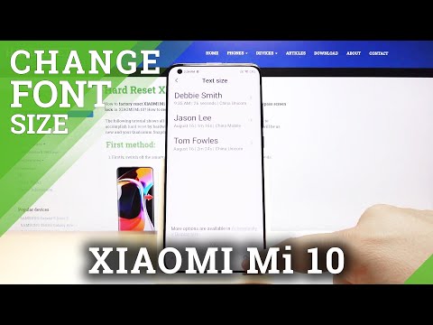 How to Change Font Size in Xiaomi Mi 10 – Pick Font Style