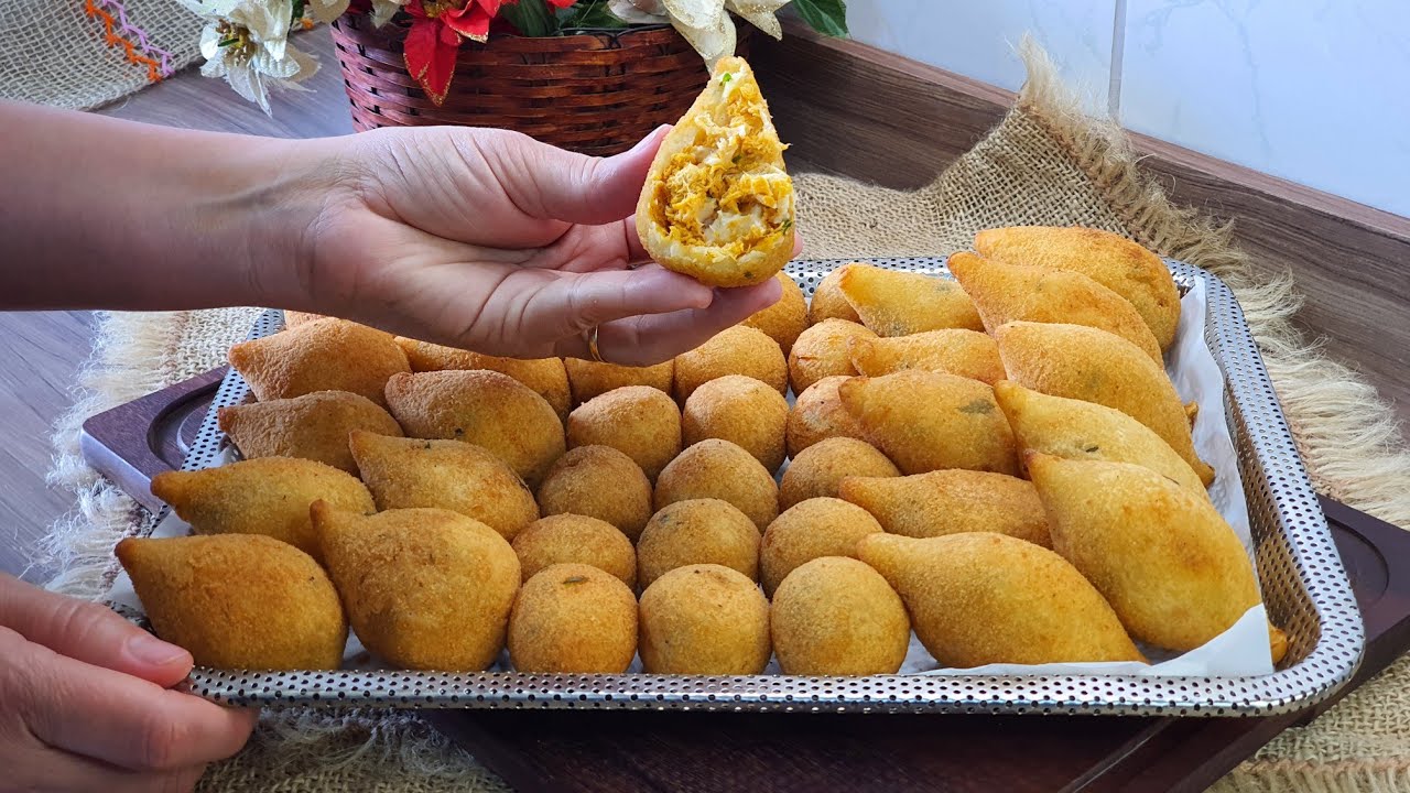 3 CROQUETTES AND 1 DOUGH WITH POTATOES INCREDIBLY CREAMY AND TASTY! THE RESULT IS AMAZING!
