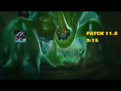 Zac full jungle clear wolves start patch 11.8 in 3:15 (1 smite left, no leash) (Obsolete)