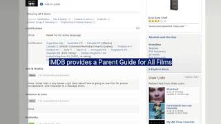 IMDB Parent Guide Example
