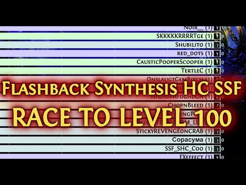 [Path of Exile Ladders] FULL RACE TO 100 - Flashback Synthesis Hardcore SSF - Top 20 - All Classes