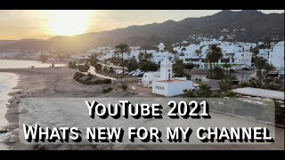 DJI Mavic Air 2 scenic flight over Mojacar, Almeria, Spain 2021.