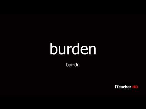How to pronounce burden