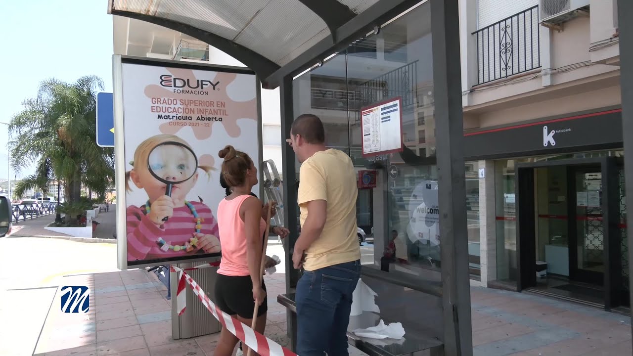 Comienza la mejora de las marquesinas de las paradas de autobús