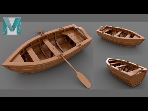 Autodesk Maya 2020 - How to Make a Simple Stylized Boat _ Feat_Pietro Chiovaro