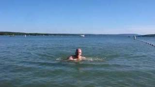 preview picture of video 'Canandaigua Lake swim 7-14-11'