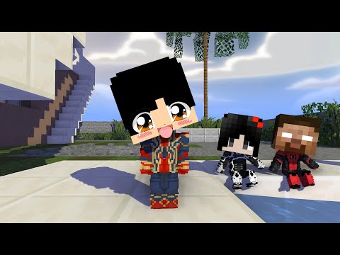 MONSTER SCHOOL :SPIDER MAN FAMILY HEROBRINE, SADAKO,HEEKO CHICKEN WING - MINECRAFT ANIMATION