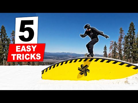 5 Basic Snowboard Tricks to Learn First