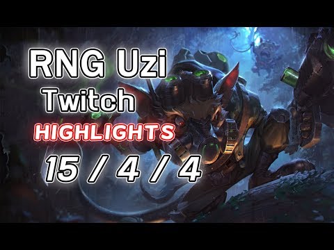 RNG Uzi Twitch 15/4/4 +Lulu | Highlights
