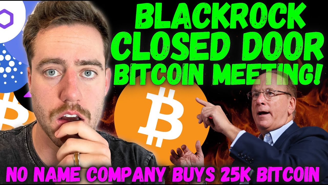 BLACKROCK CLOSED DOOR MEETING ABOUT BITCOIN! GOLD MINER NILAM TO BUY $BILLIONS OF BITCOIN!