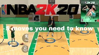 Download lagu NBA 2K20 MOBILE - 5 moves you need to know mp3